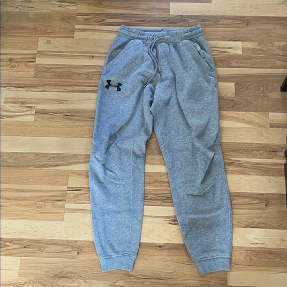 Under armour grey joggers size medium
